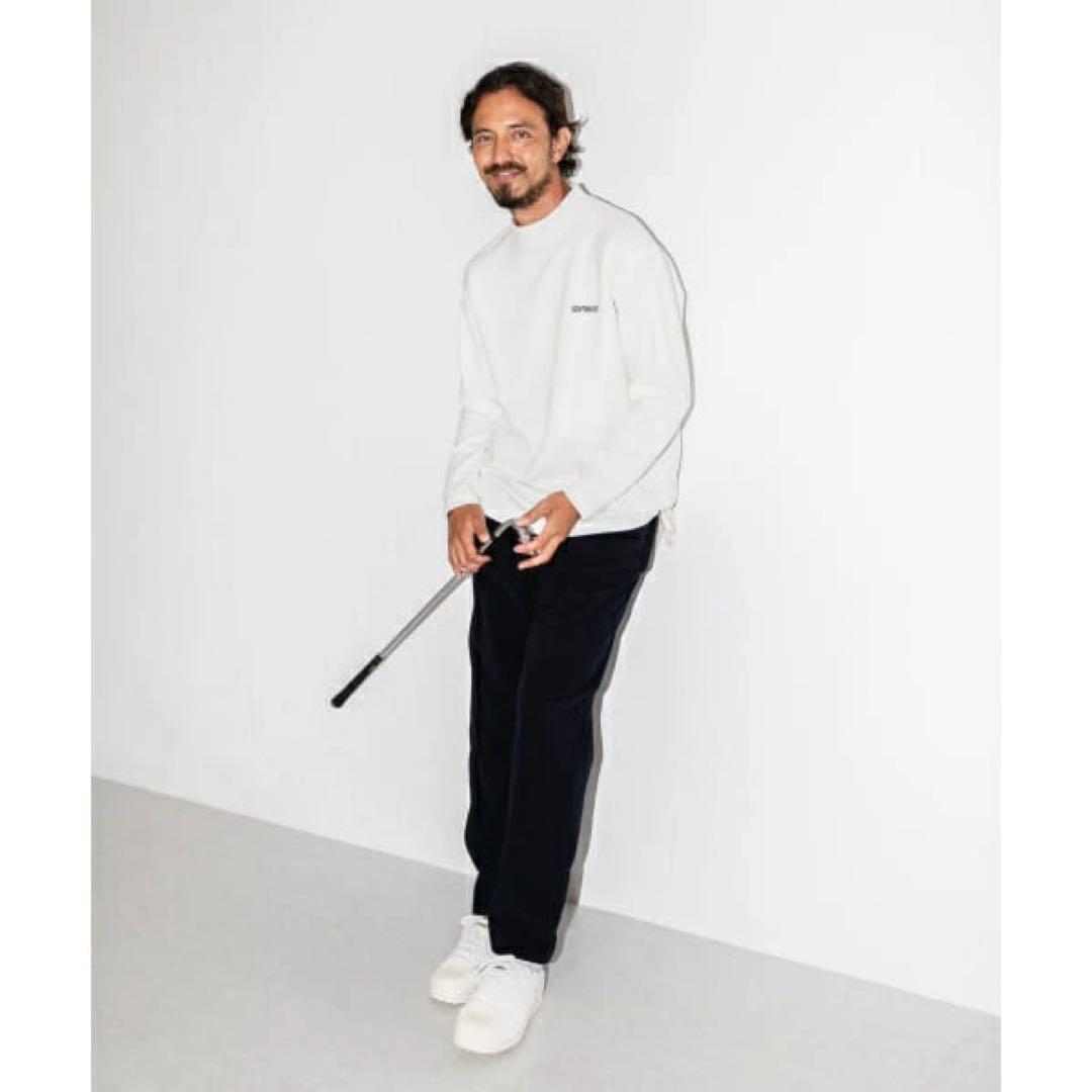 OOPS×RYU AMBE 白 L モックネックロングスリーブ 長袖