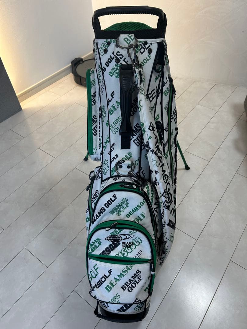 BEAMS GOLF マルチロゴ スタンドキャディバッグ　ヘッドカバー付属