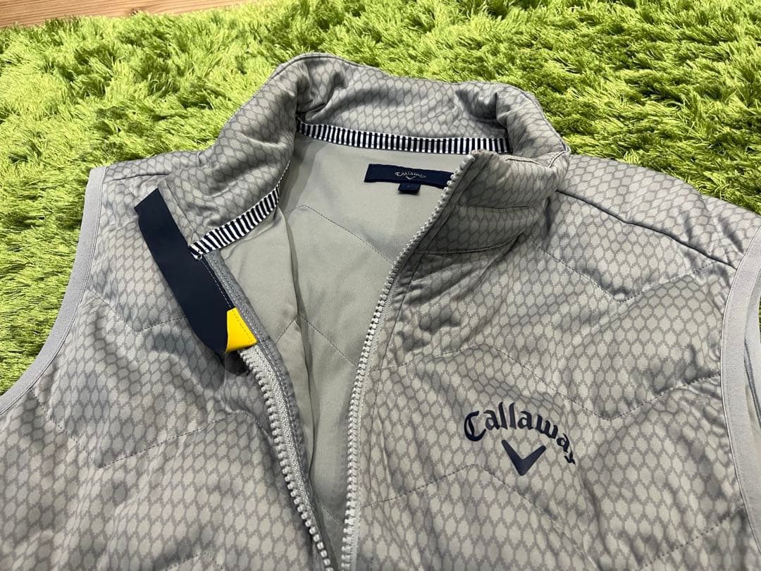希少Callaway メンズベスト グレー ネイビー