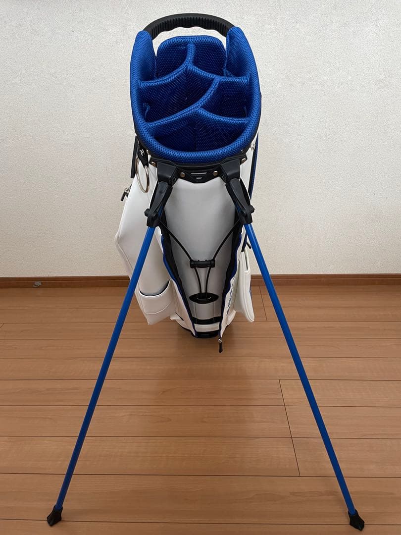 パーリーゲイツ スタンド式キャディバッグ (白/青)
