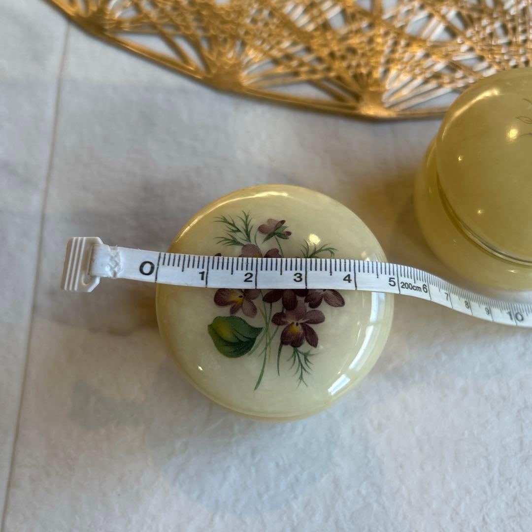 ビンテージ GENUINE ALABASTER イタリア製 ジュエリーボックス