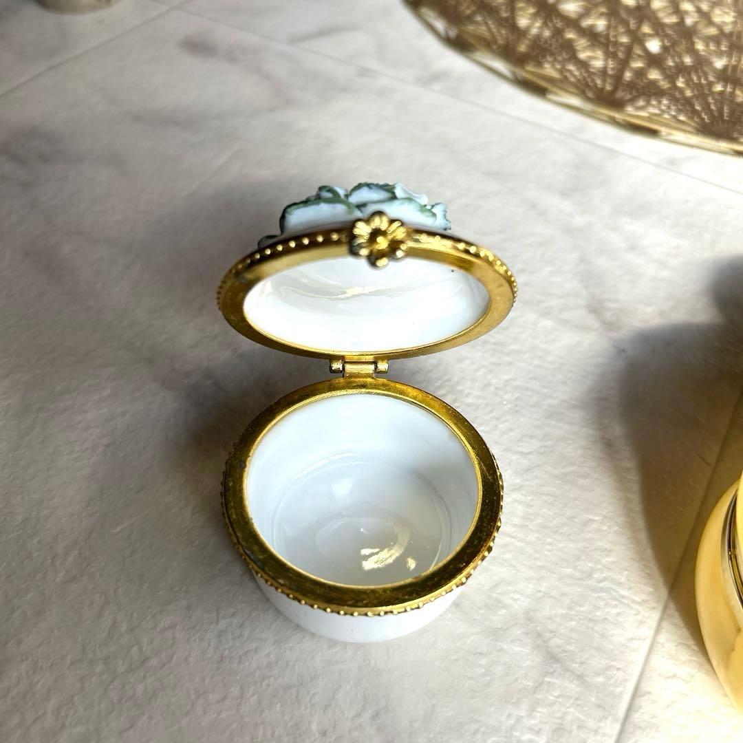 ビンテージ GENUINE ALABASTER イタリア製 ジュエリーボックス