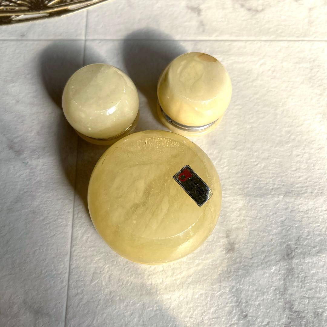 ビンテージ GENUINE ALABASTER イタリア製 ジュエリーボックス