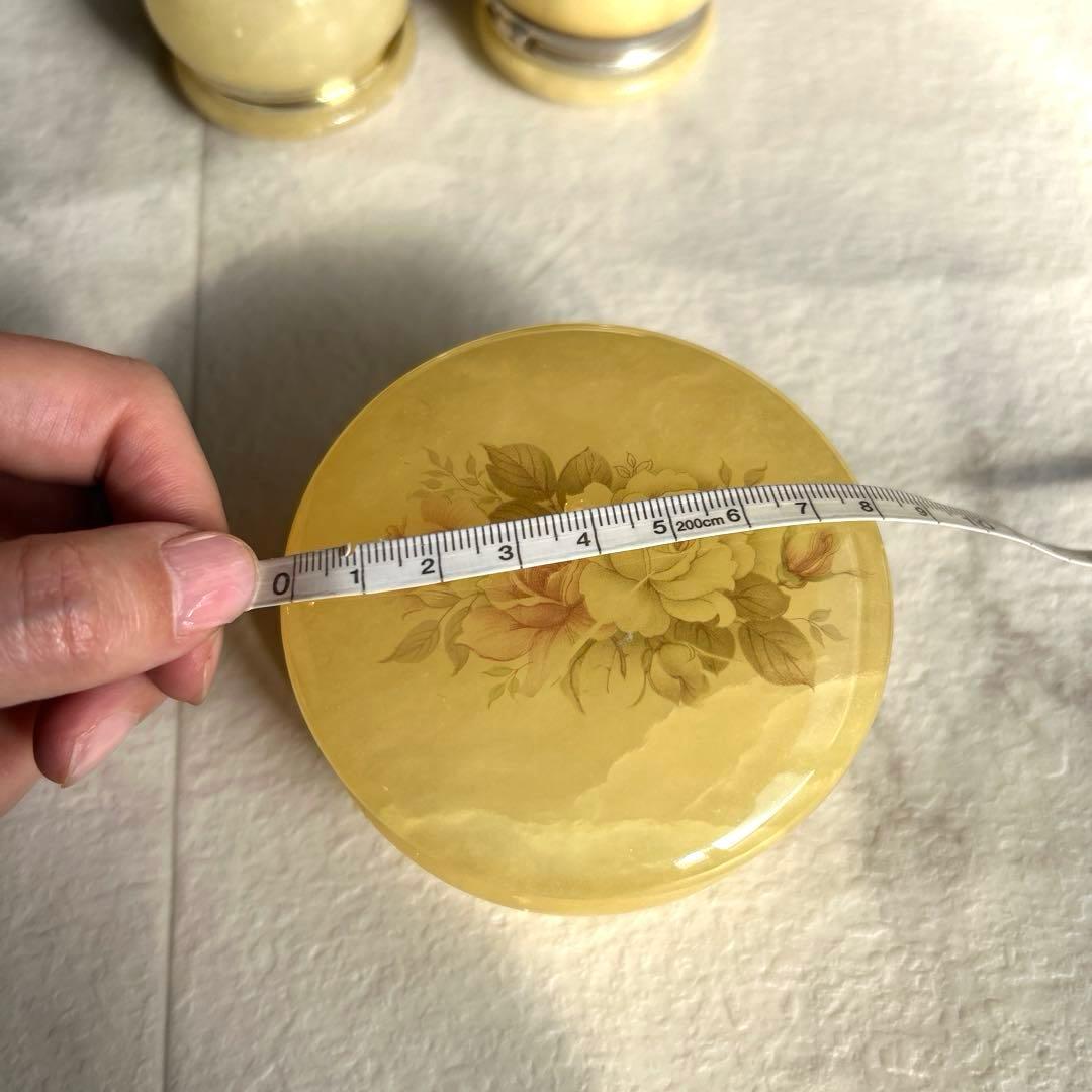 ビンテージ GENUINE ALABASTER イタリア製 ジュエリーボックス