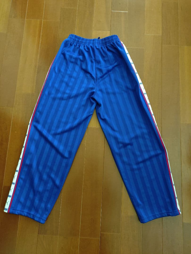 廃盤 美品 PUMA ジャージ上下＋ハーフパンツ3点セット 青/ ストライプ M