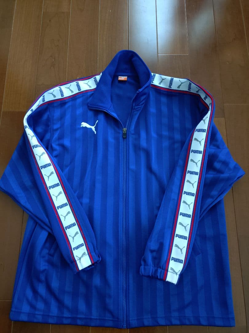 廃盤 美品 PUMA ジャージ上下＋ハーフパンツ3点セット 青/ ストライプ M
