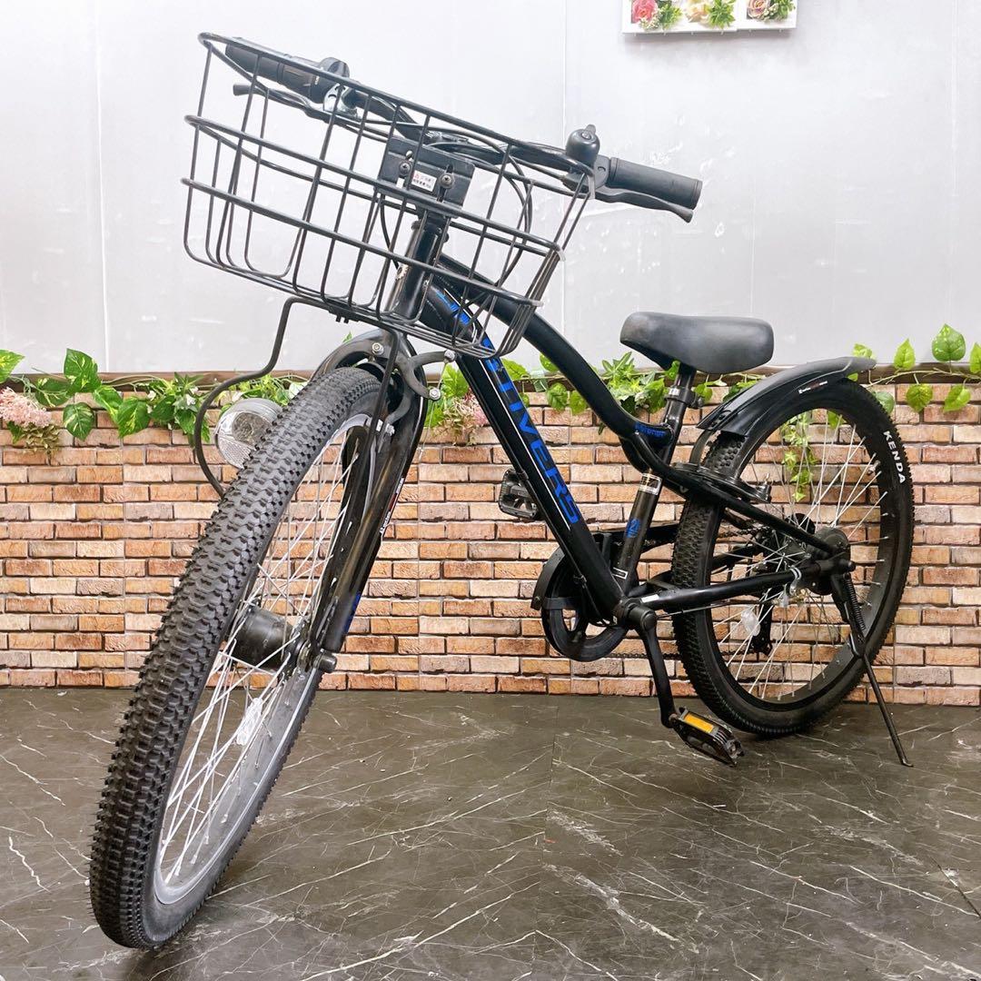 【89】子供用自転車 子供車 STIVERS ブラック 24インチ 外装変速付き