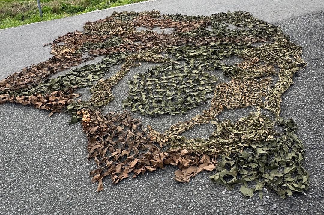 米軍　偽装網　カモフラージュネット　ウッドランド