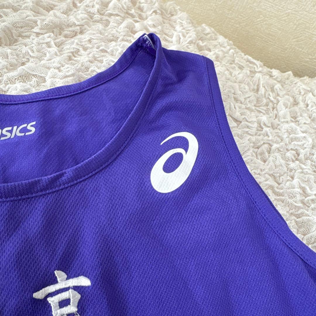 asics 陸上用シャツ　ユニフォーム　上下セット 紫色 東京　レディース