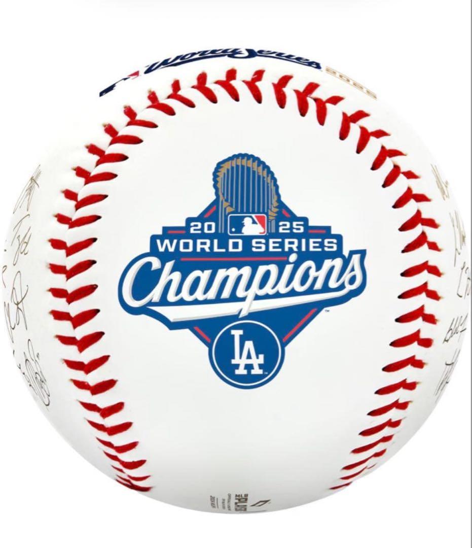 【海外限定】MLB ドジャース 2025ワールドシリーズチャンピオンサインボール