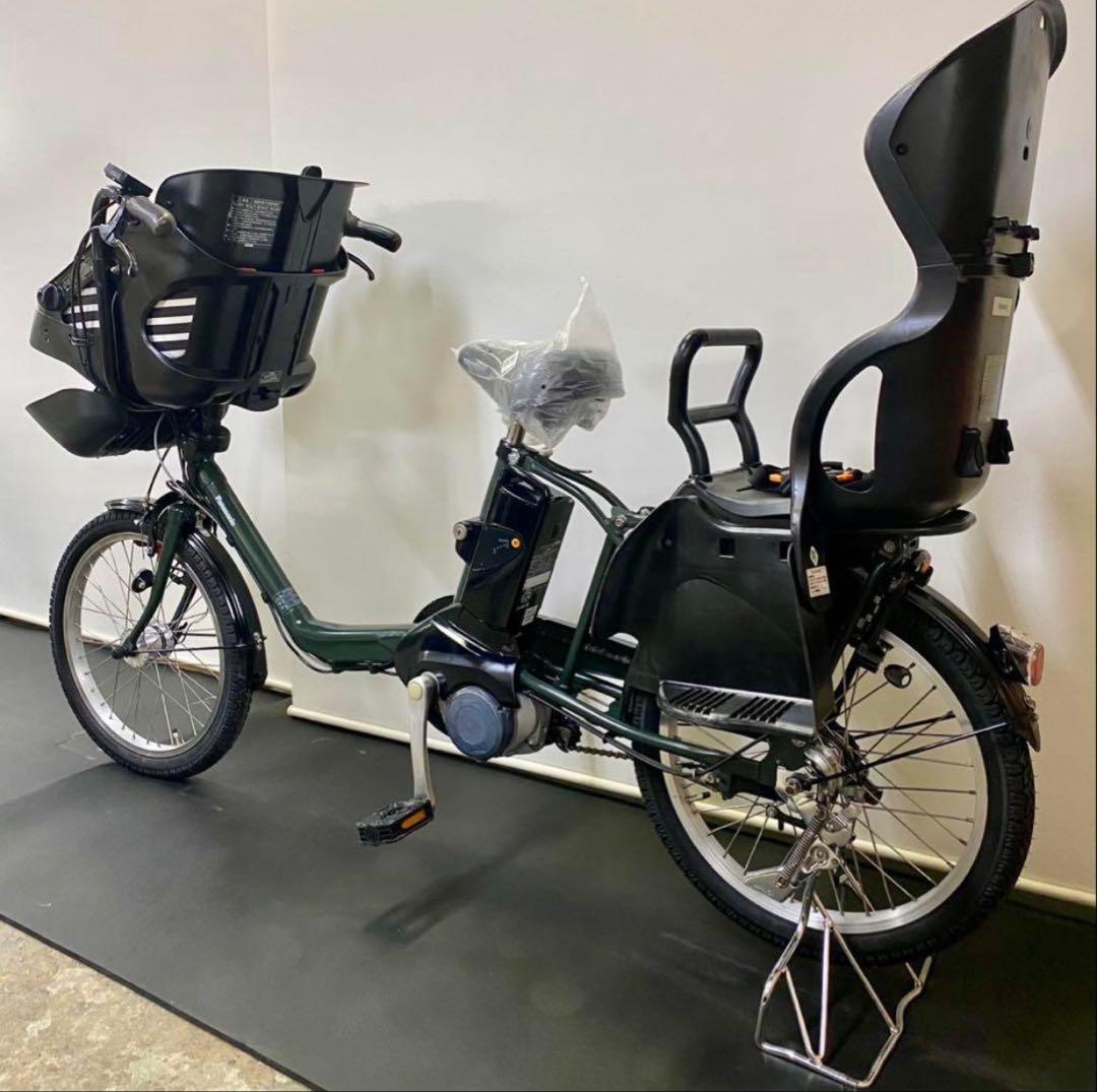 1年保証 パナソニック　ギュットミニ　20インチ　カーキ色　電動アシスト自転車