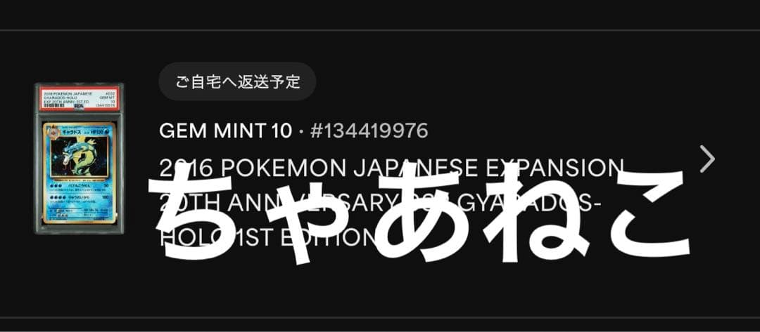 PSA10＊ギャラドス 20th CP6 Gyarados 20周年