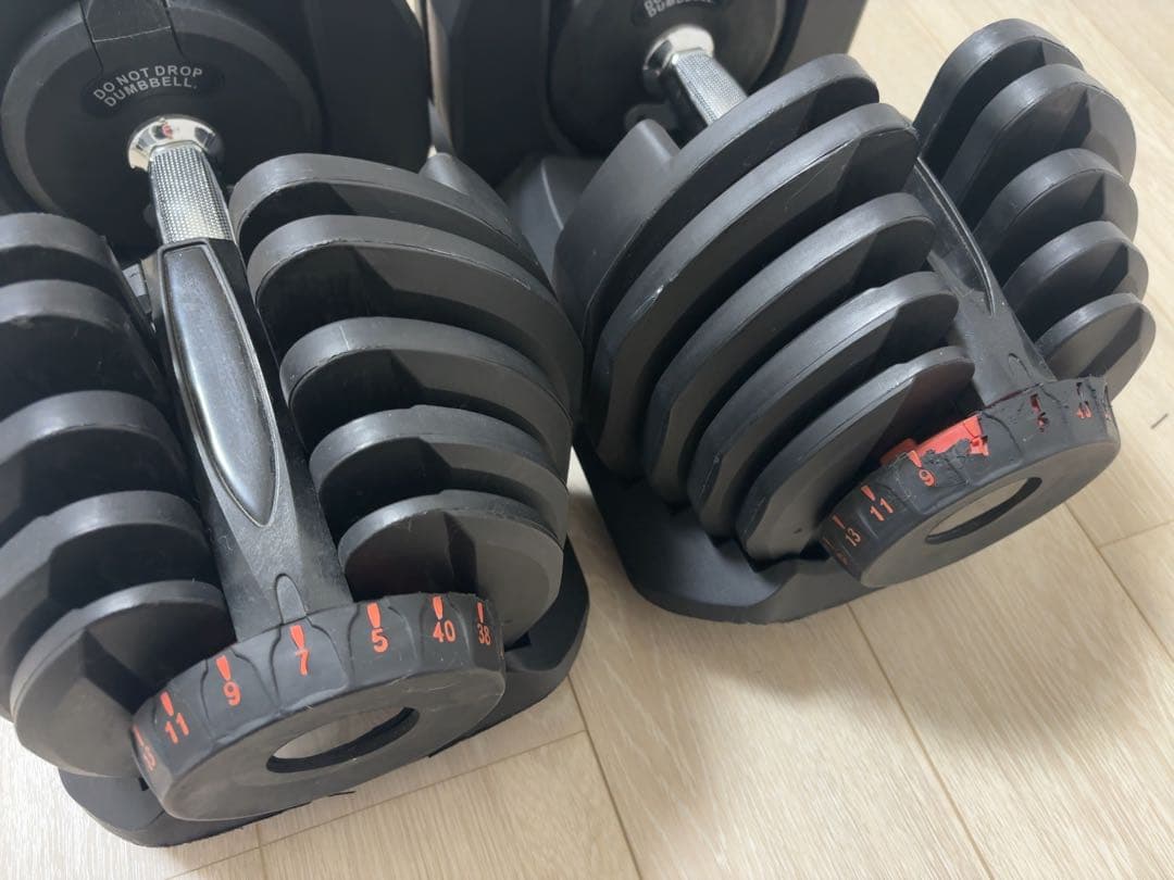 ①可変式ダンベル 40kg ダイヤル式　1個