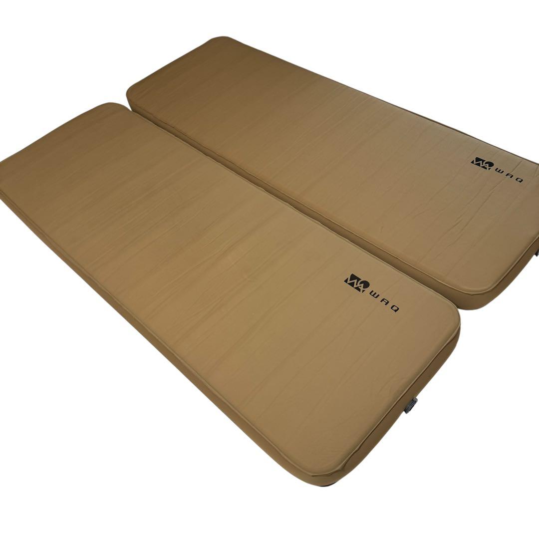 美品 WAQ リラクシングキャンプマット 10cm タン 2個セット
