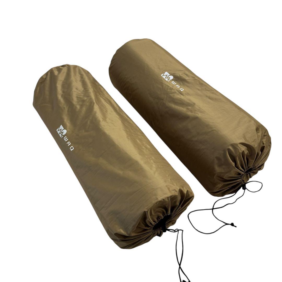 美品 WAQ リラクシングキャンプマット 10cm タン 2個セット