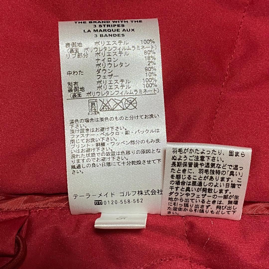 ✨未使用タグ付✨adidas テーラーメイド ダウンジャケット ゴルフ 赤 M