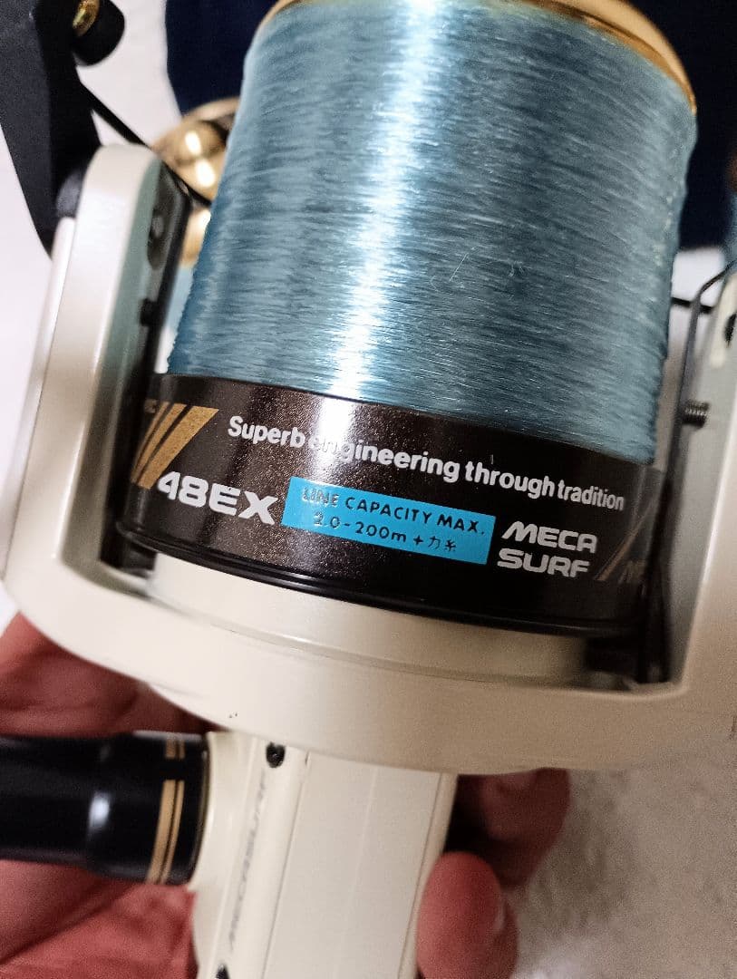 オリムピックメカサーフ48EXロングスプール投げ釣り専用リール！替えスプール付