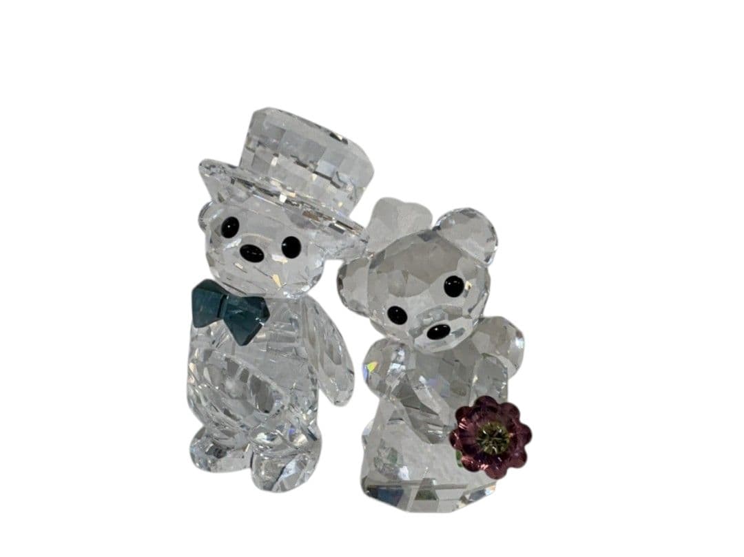 ​美品 スワロフスキー Krisベア Happy Together ウェディング