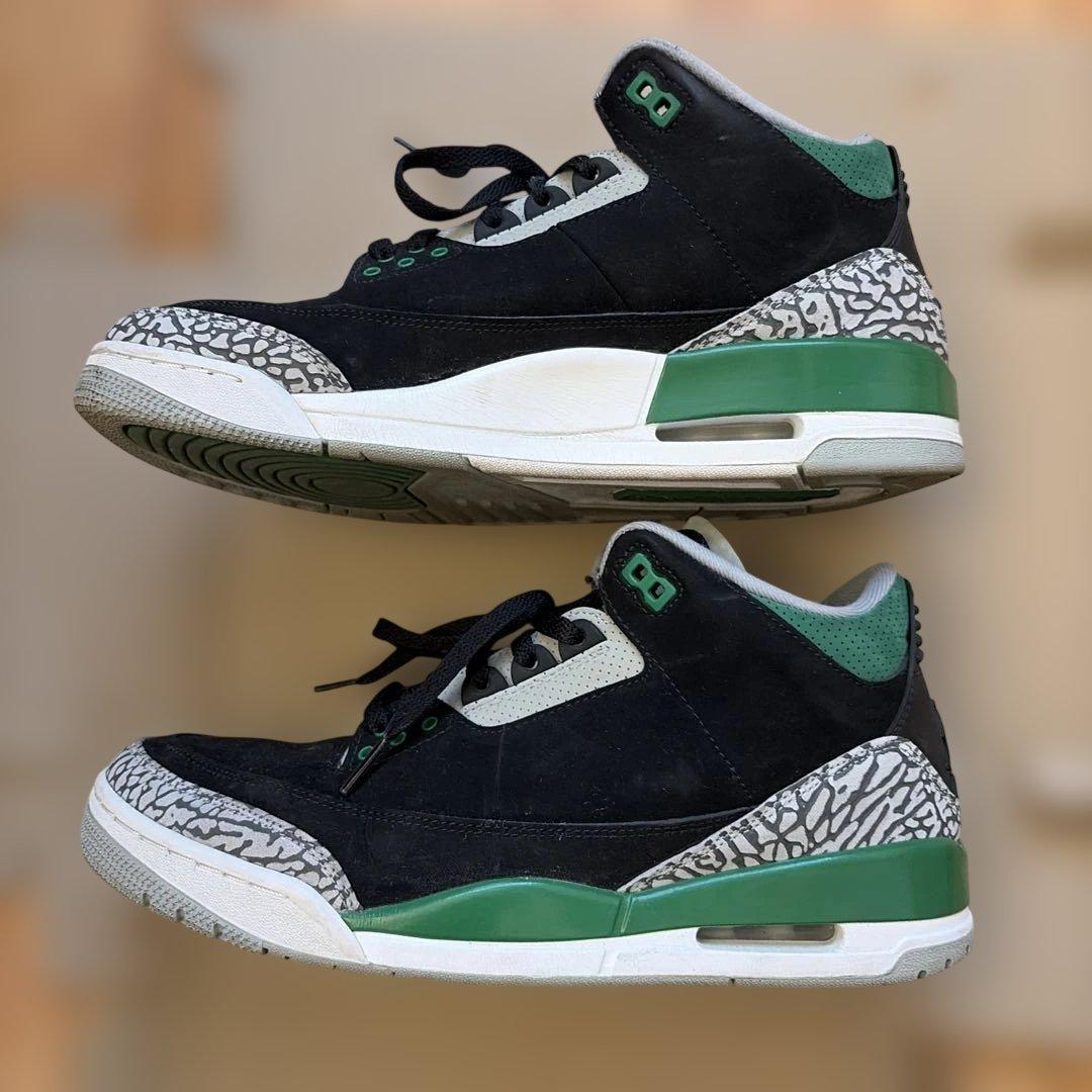 シューズ(男性用) Nike Air Jordan 3 \"Pine Green\"