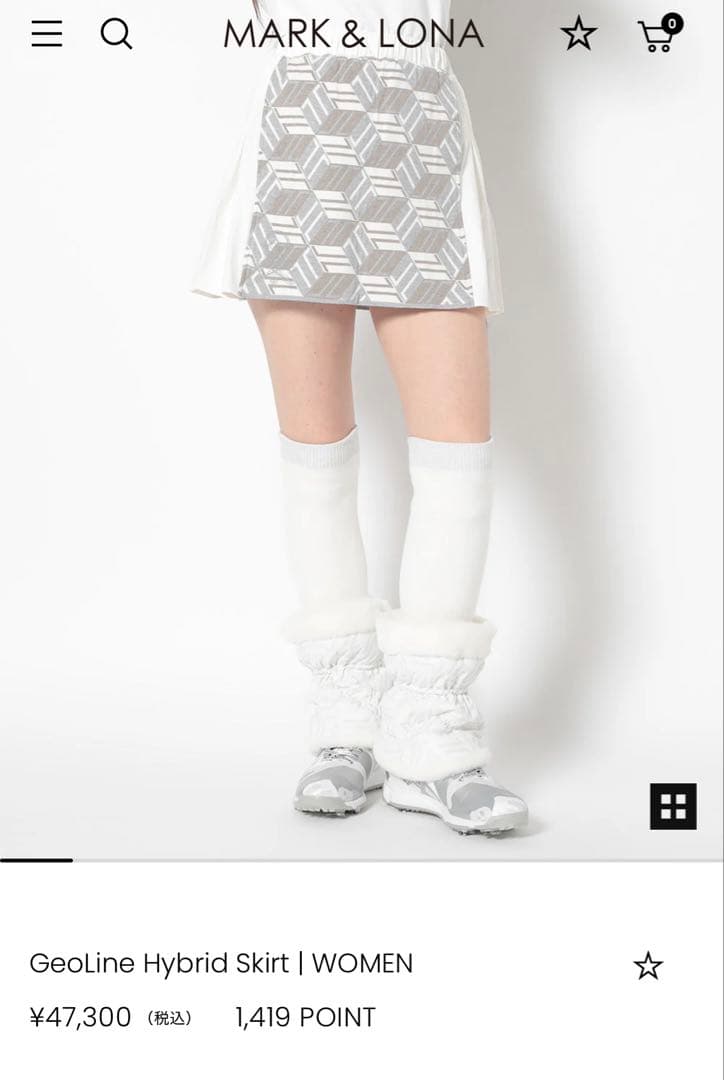 レディースウェア MARK & LONA GeoLine Hybrid Skirt