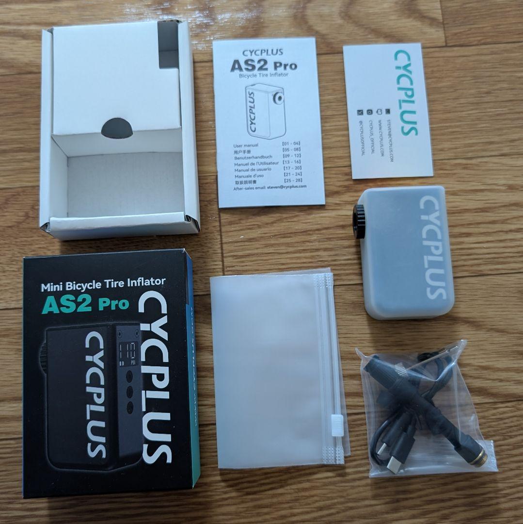 CYCLPLUS AS2 Pro ミニ自転車空気入れ