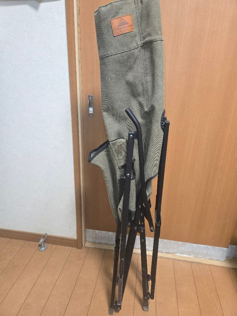 ​キャンピングムーン 焚き火チェア ハイバック コットン 帆布 オリーブドラブ
