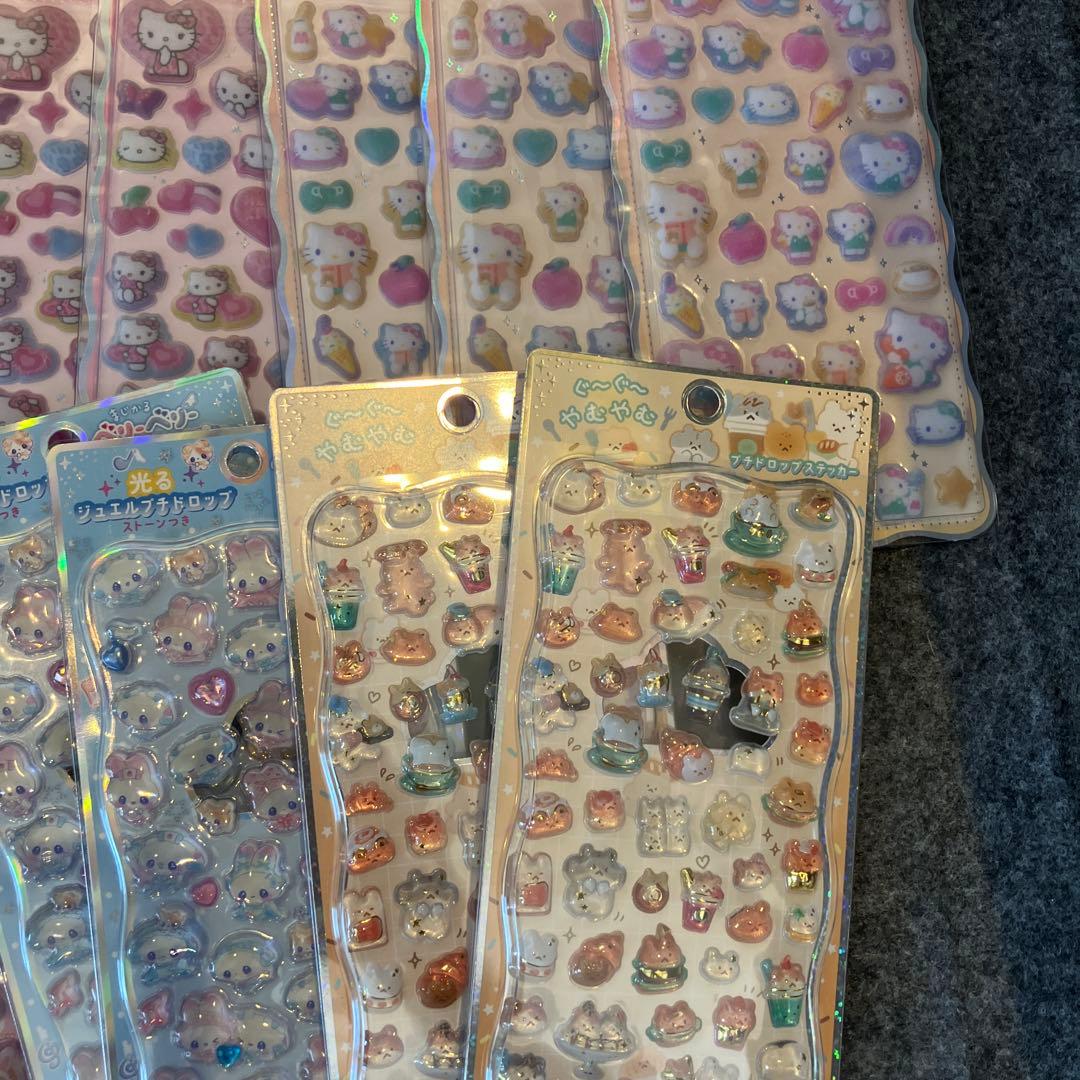 【正規品】【コットンパフィうるちゅるプチドロ等】 キャラシールまとめ売り