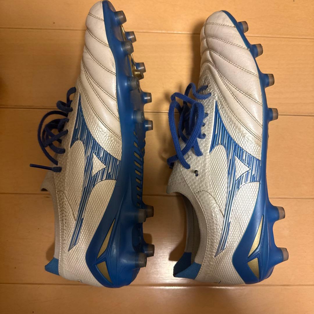 Mizuno サッカーシューズ・スパイク ホワイト/ブルー