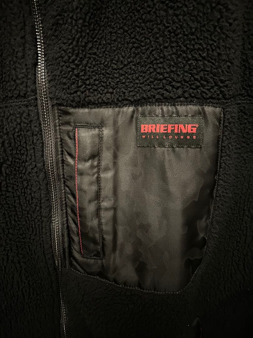 BRIEFING フリースジャケット ブラック