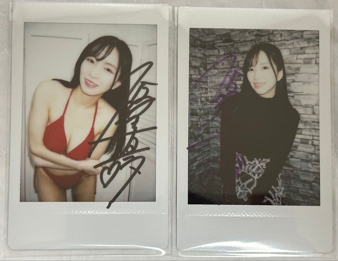 鈴木真夕　3点セット　直筆サイン入りチェキ　チェキ サイン入り生写真　生写真