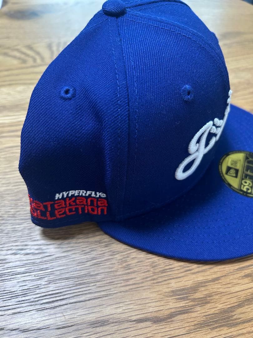 ドジャース　カタカナコレクションNew Era 59FIFTY ネイビーキャップ
