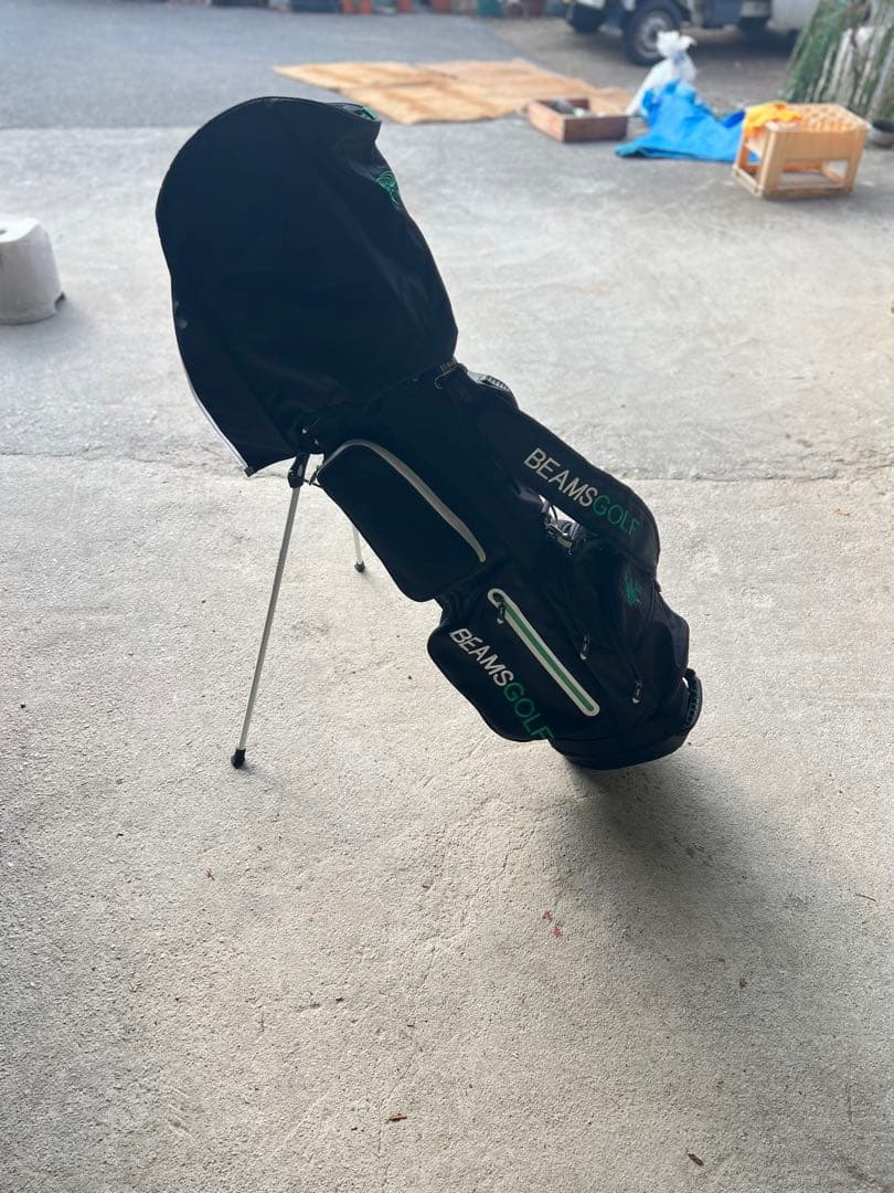 BEAMS GOLF キャディバッグ ブラック スタンドタイプ