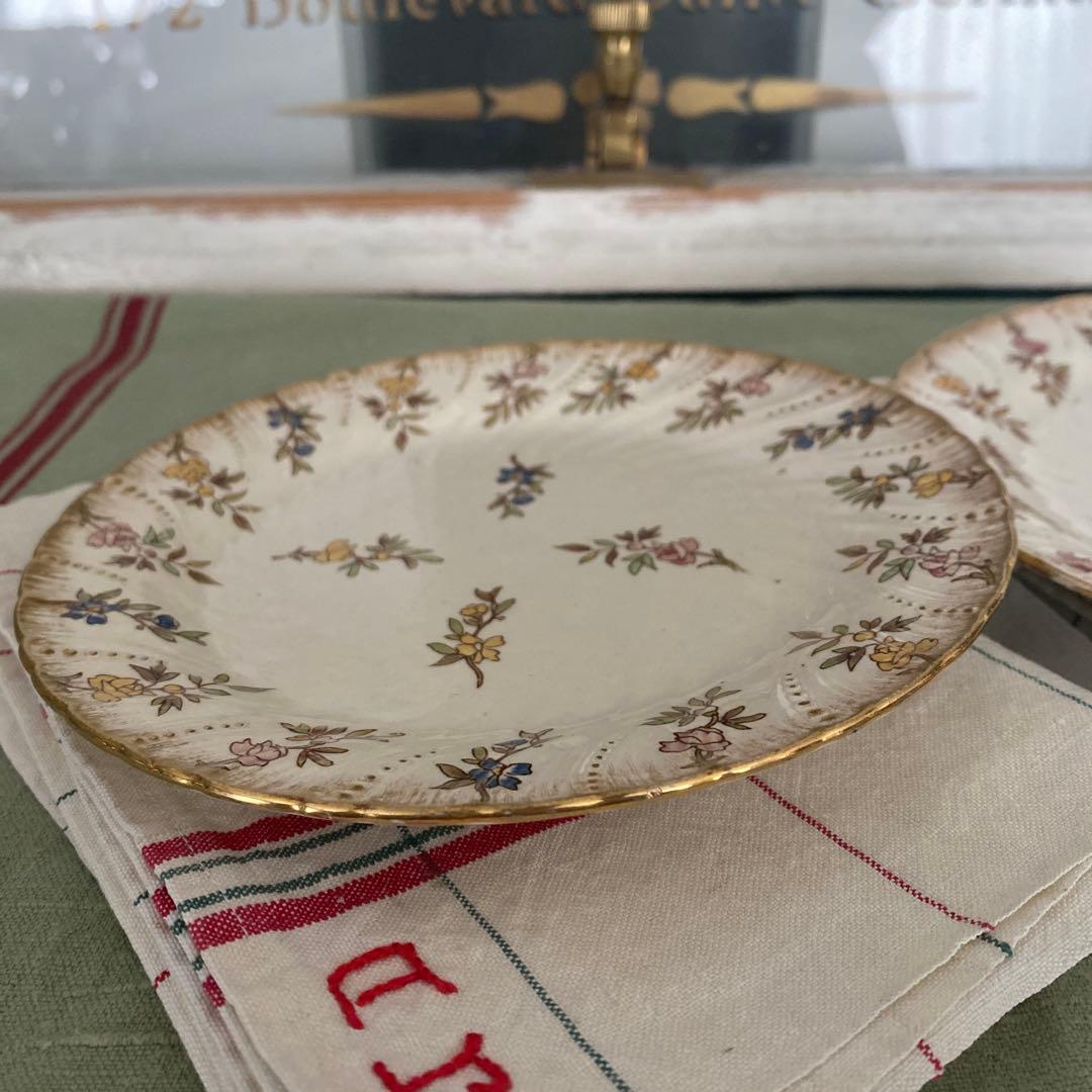 Sarreguemines　ルイ15世　プレートセットフランスアンティーク【C】