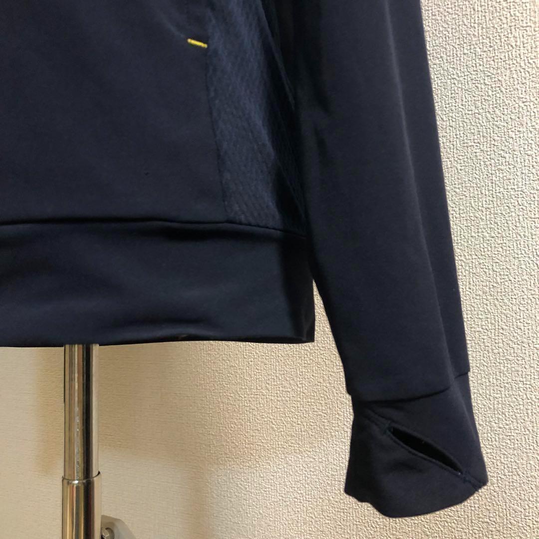 アディダスゴルフ ジップアップ 薄手 パーカー ネイビー Lサイズ
