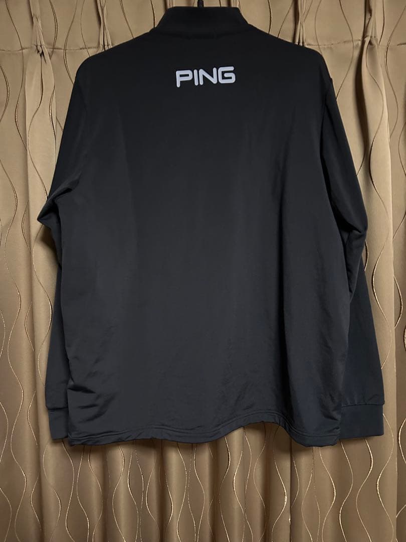 ✳︎✳︎新品未使用✳︎✳︎PING ブラック ハーフジップシャツ