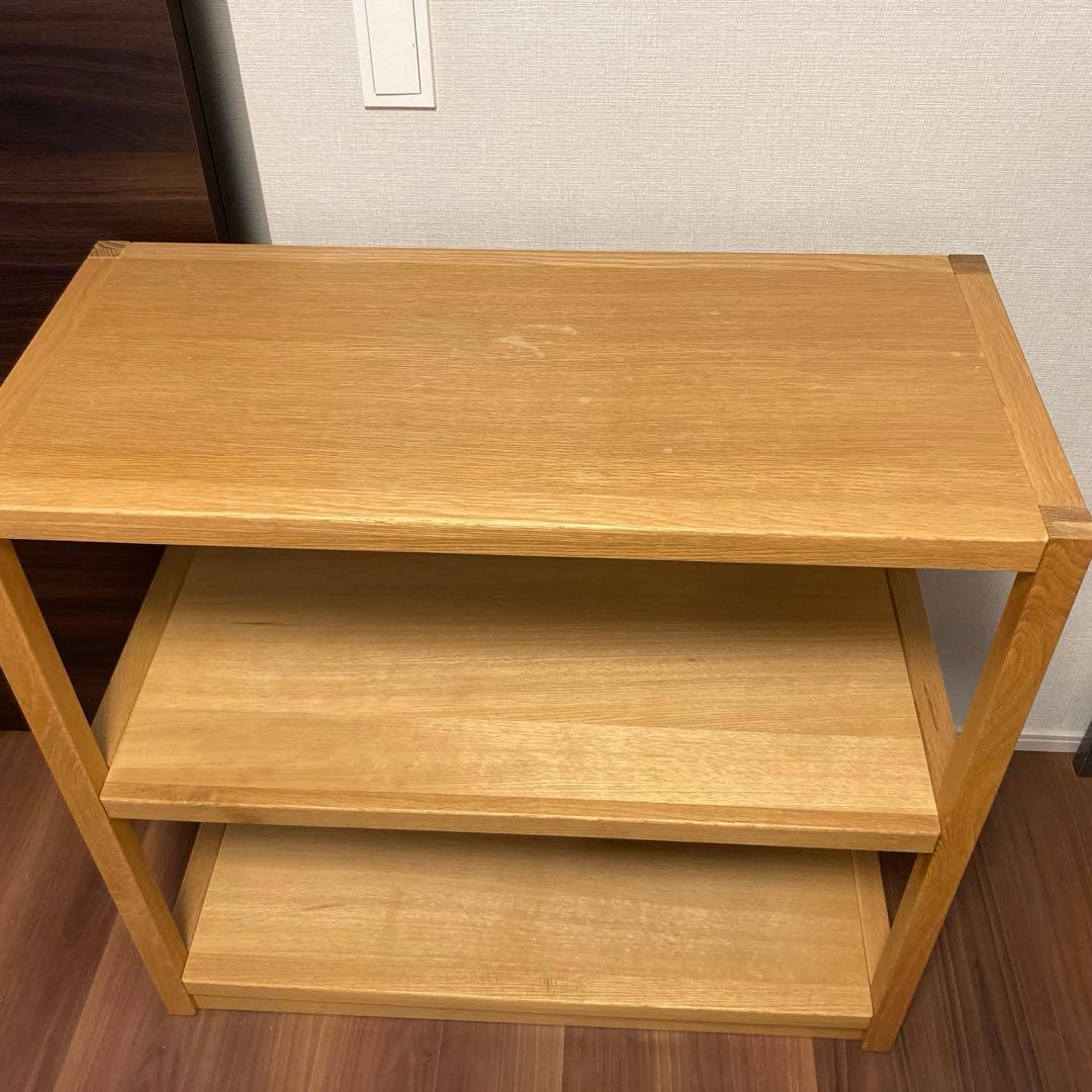 【廃盤・稀少】無印良品　オーク材　ユニットシェルフ