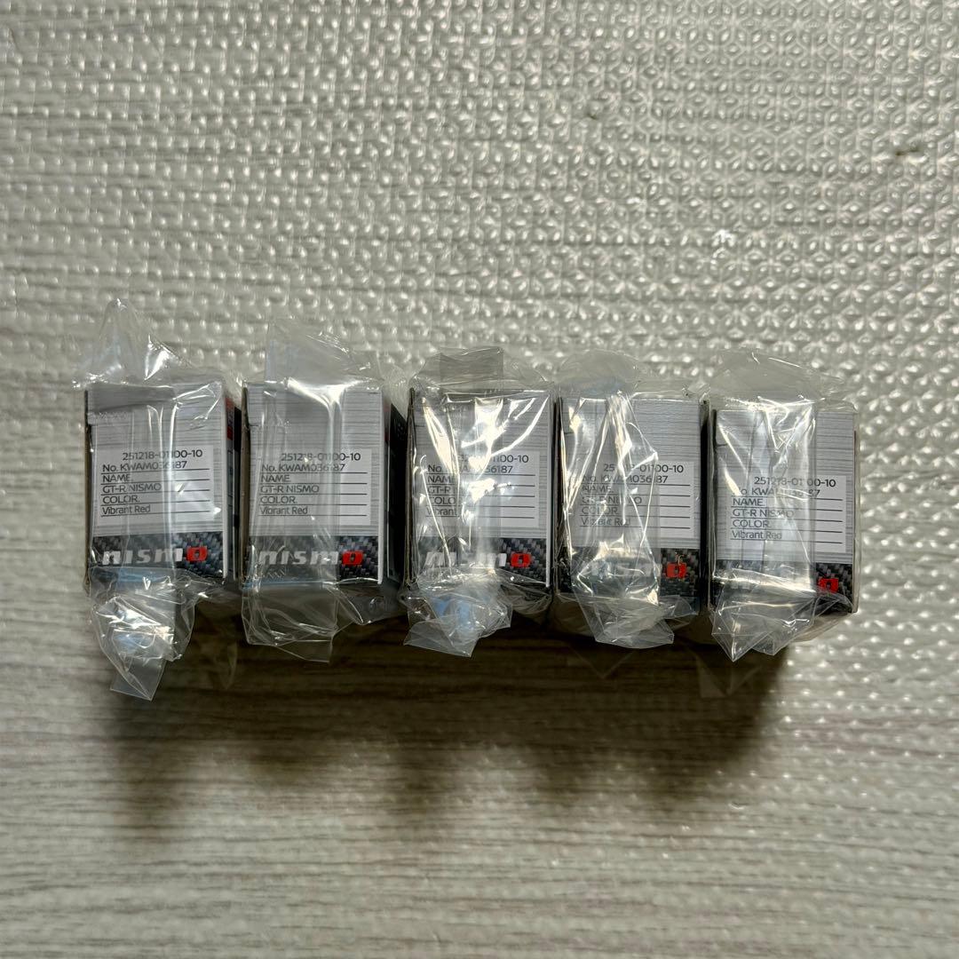 新品 5台 トミカ NISSAN GT-R NISMO （バイブラントレッド）