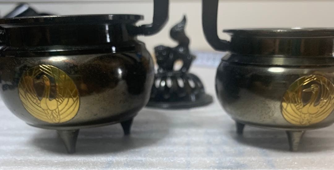 香炉　日蓮正宗　真鍮　(仏具、仏壇)