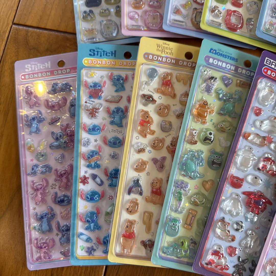 正規品　ボンボンドロップシール　ディズニー　サンリオ　たまごっち　25点