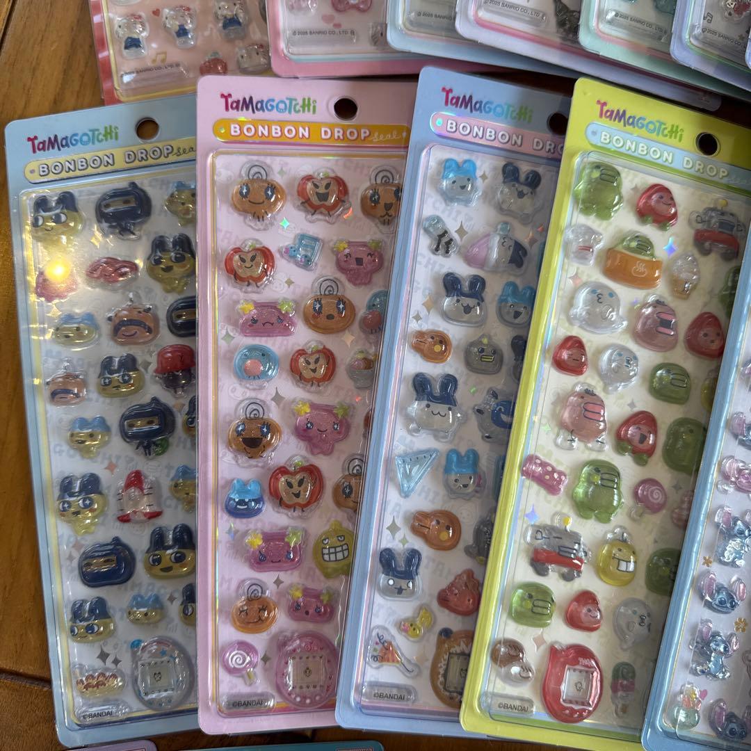 正規品　ボンボンドロップシール　ディズニー　サンリオ　たまごっち　25点