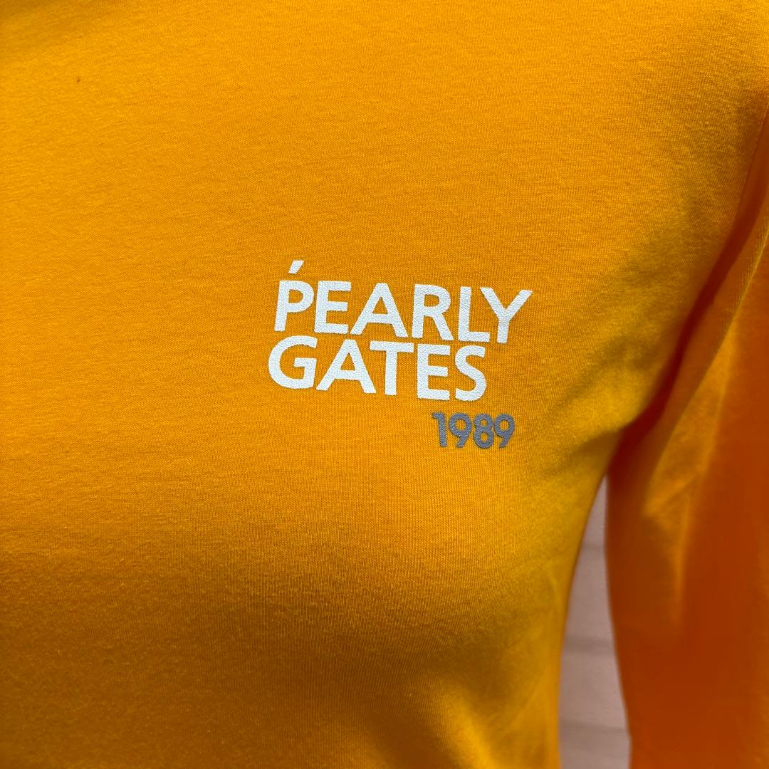 ★美品★ PEARLY GATES ゴルフウェア モックネックシャツ オレンジ