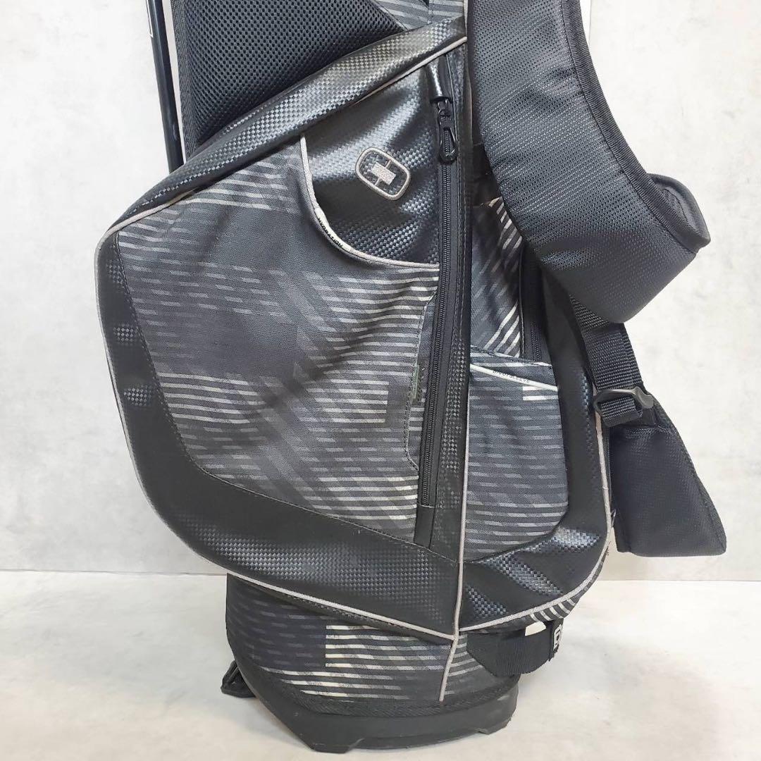 OGIO キャディバッグ スタンド式 ブラック 軽量 多機能 収納豊富 ゴルフ