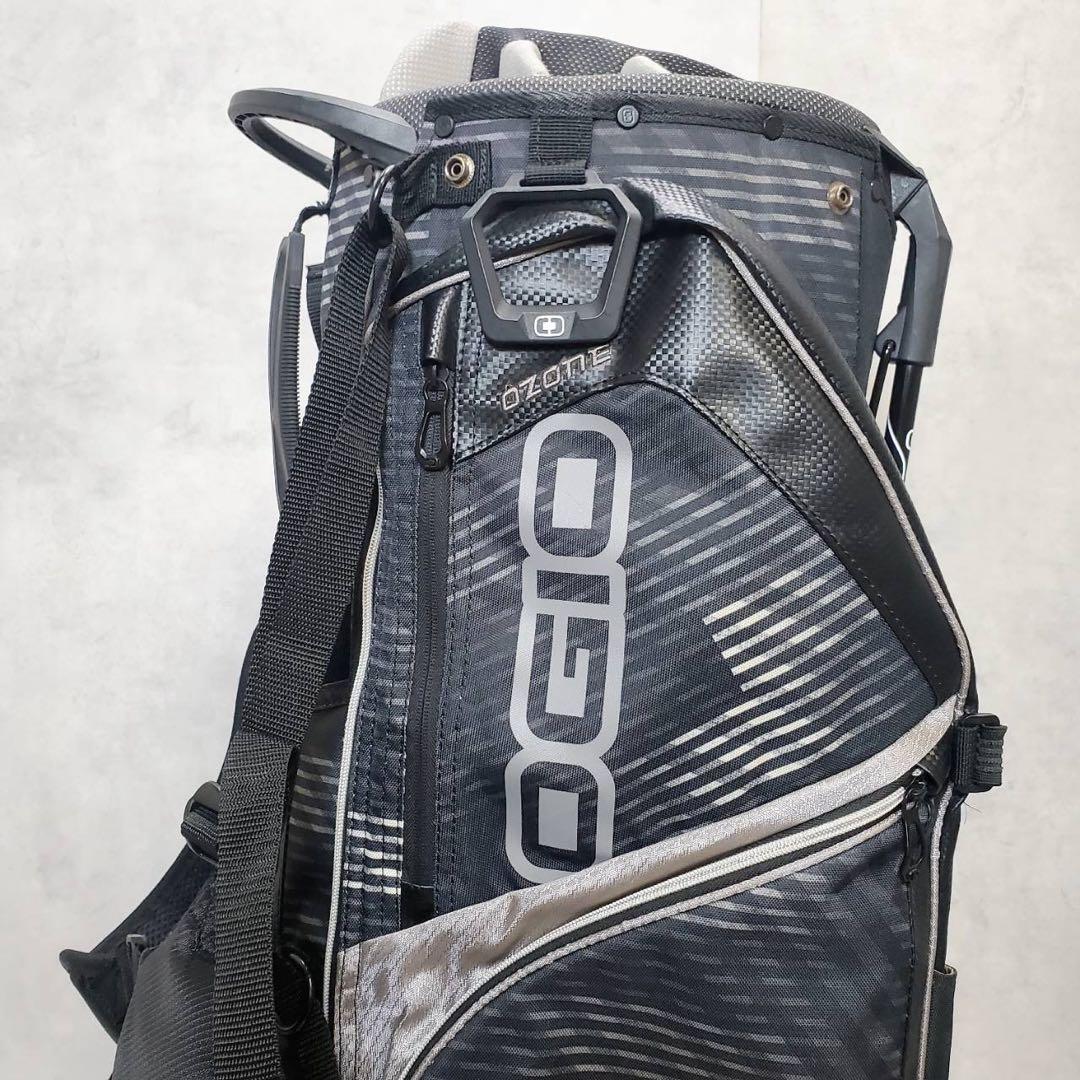 OGIO キャディバッグ スタンド式 ブラック 軽量 多機能 収納豊富 ゴルフ