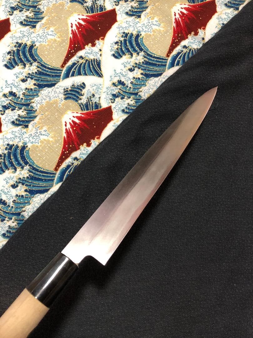 【研ぎ済み】白鋼・手打ち　堺章正　柳刃包丁　刺身包丁　和包丁　ナイフ　料理　釣り