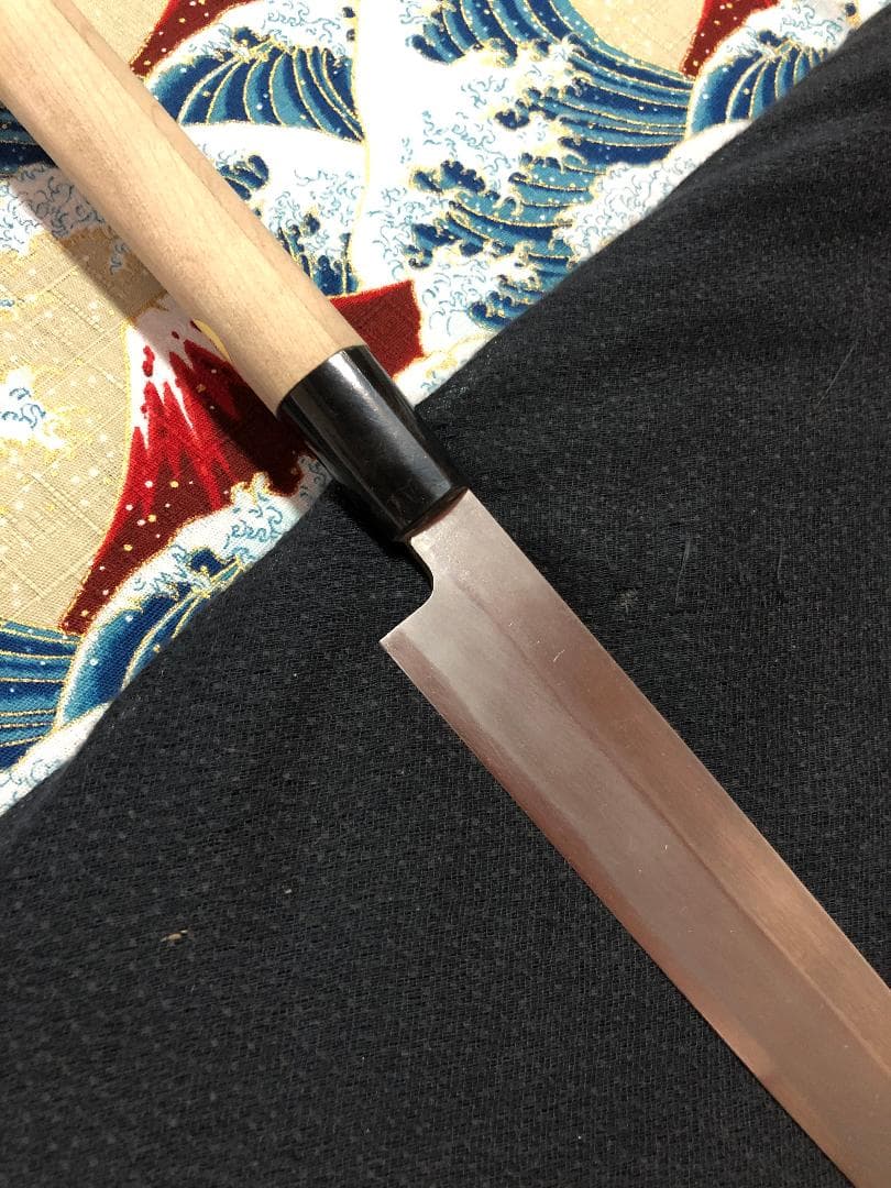 【研ぎ済み】白鋼・手打ち　堺章正　柳刃包丁　刺身包丁　和包丁　ナイフ　料理　釣り