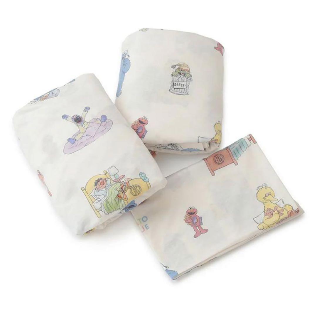 ジェラートピケ ジェラピケ セサミストリート 寝具 3点セット シングルサイズ