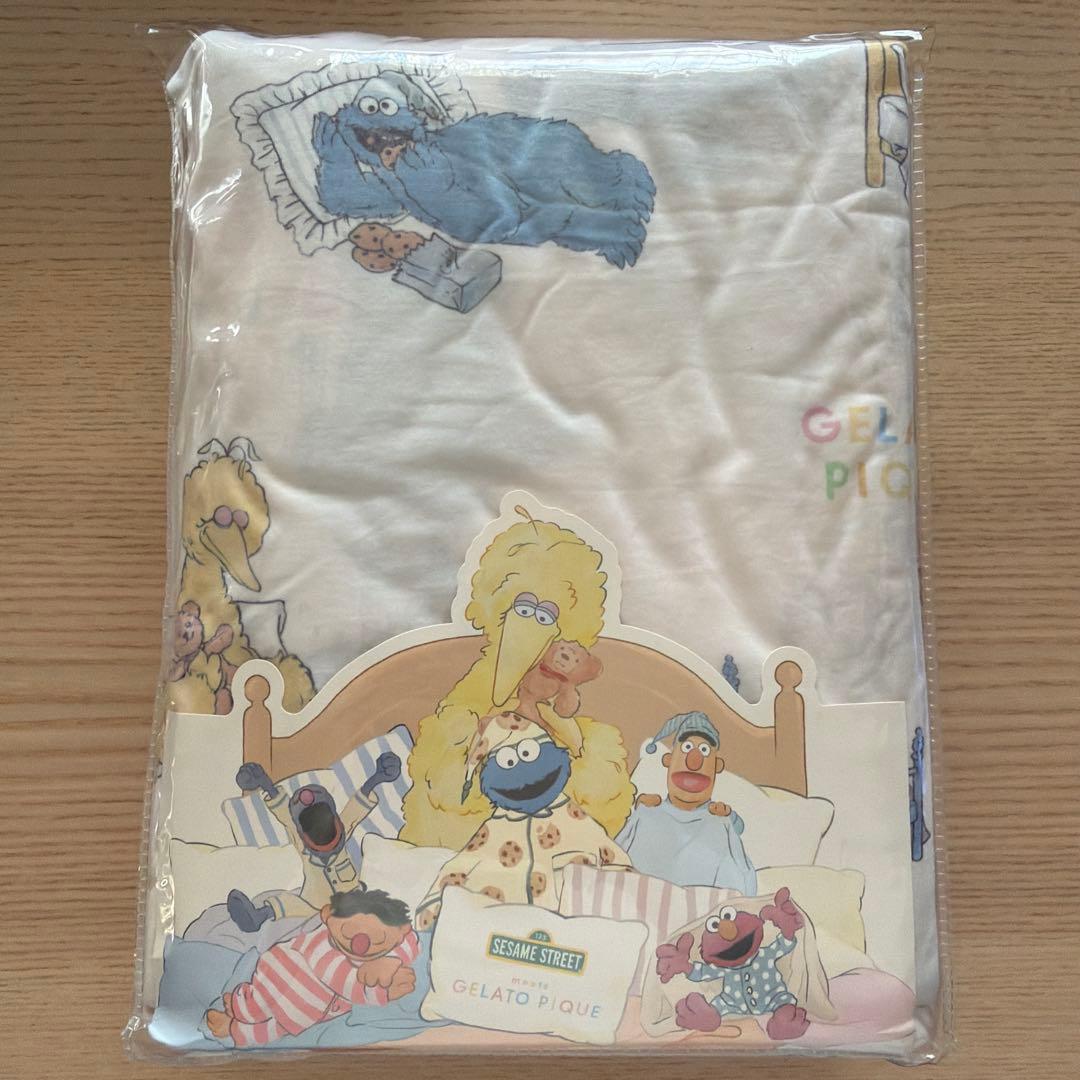 ジェラートピケ ジェラピケ セサミストリート 寝具 3点セット シングルサイズ