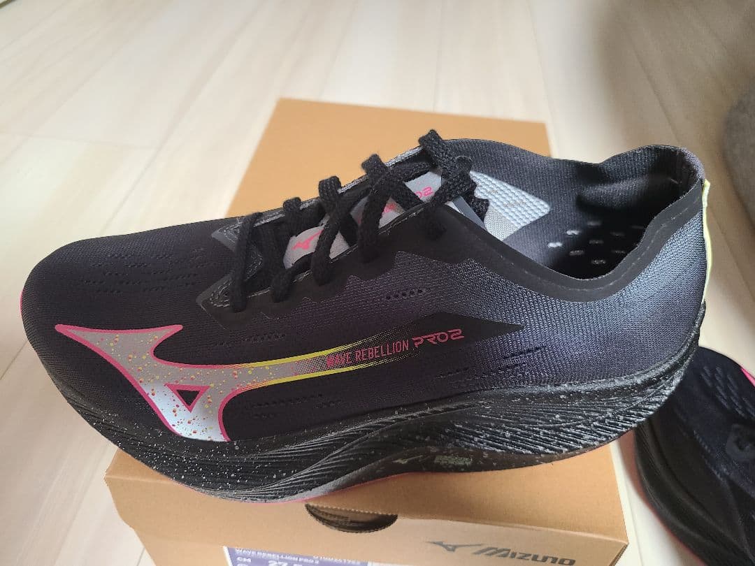 Mizuno Wave Rebellion Pro2 27.5cm ブラック