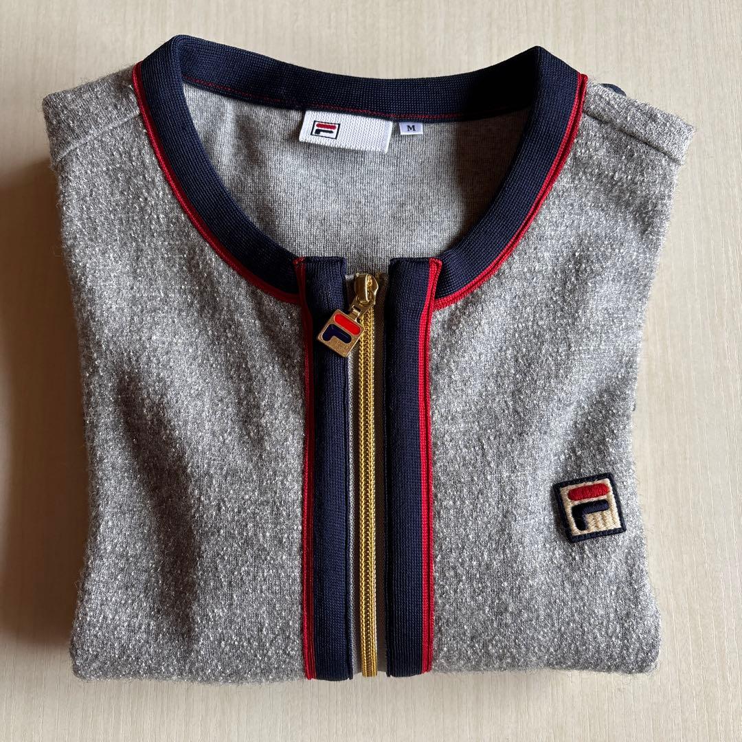 値下げ　FILA テニスジャケットグレー Mサイズ