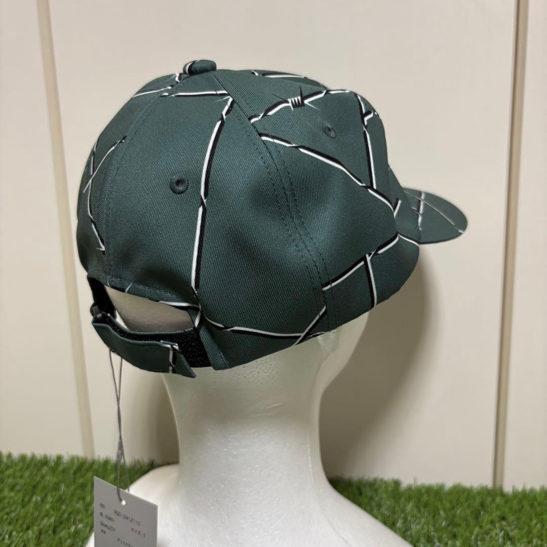 【RUSSELUNO】新品　ルチャロゴ有刺鉄線デザインキャップ　ゴルフ　メンズ